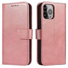 Magnet Case til Samsung Galaxy S23 Ultra Cover med Flip Wallet Stand Pink