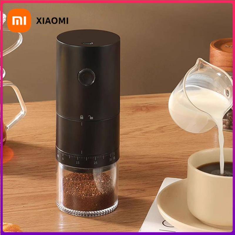 Xiaomi Elektrisk Kaffebönkvarn Uppladdningsbar Automatisk Kvarn Bärbar Kaffekvarn med Keramisk Kärna beige