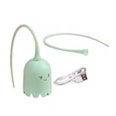 Acvxulfs Interaktiv kattleksak USB katt husdjur silikon roterar automatiskt mussvansen. Kattunge retad pinne grön