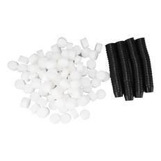 100PCS Net Cups with 100PCS Sponges Plastic Breathable Bottomless Garden Plant Net Pot Bucket vit