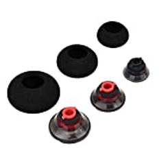 3-pack komfort öronknoppar byte med dämpade skumskydd för Plantronics Voyager 5200/5220/5210-serien Bluetooth-headsethörlurar, mjuka hörlurar örondelar S/M/L