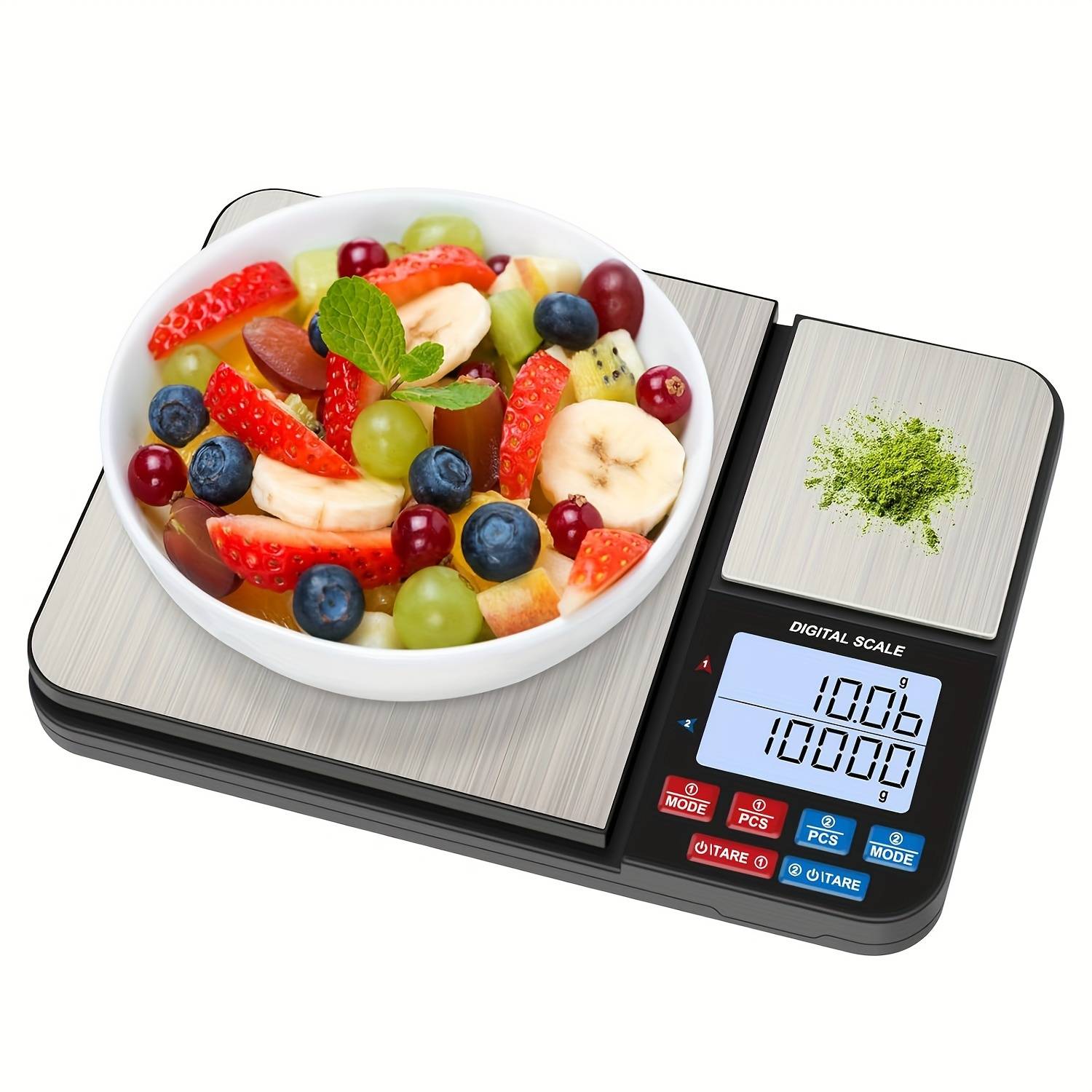 Large Dual Platform Digital Kitchen Scale 1 Piece with Two Accuracies 0.01g/0.001oz And 0.1g/0.01oz Maximum Capacity 5kg/11lb
