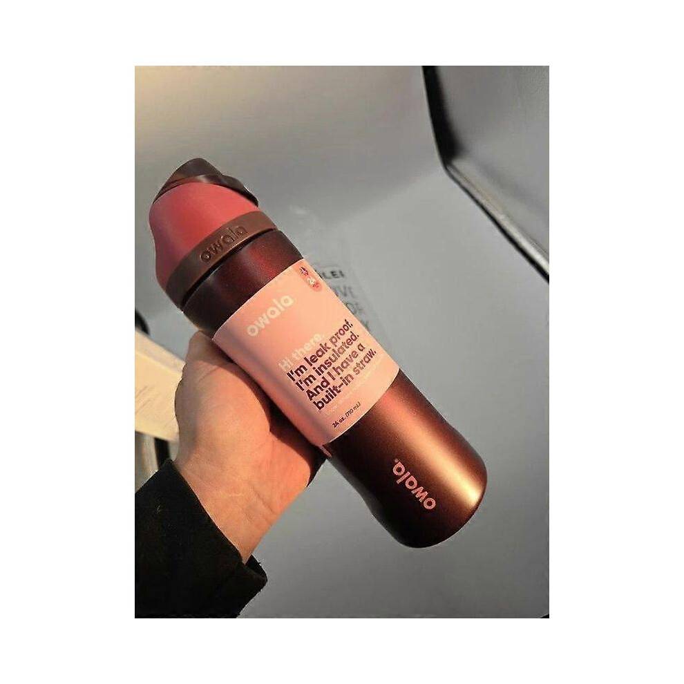 Owala Freesip 32oz Stainless Steel Water Bottle Black Cherry Z
