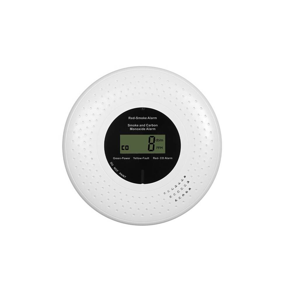 Tuya ZigBee Smoke Carbon Monoxide Detector 2-in-1 CO Gas Alarm 85dB Siren Security App Remote Monitor Sensor