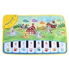 Babymusikmatta, krypande barn, piano, dans, golv, tangentbord, matta, pedagogisk musikalisk leksak, barn