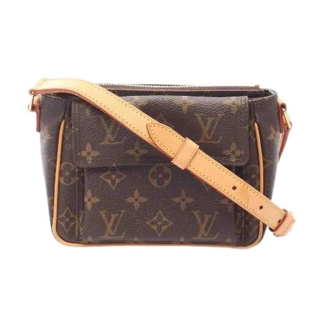 Louis Vuitton Vintage Pre-owned Vivasite PM Monogram Skuldertaske - Vintage - Dame - Brun - ONE SIZE - Uld