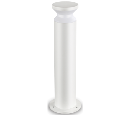 TORRE Bedlampe i aluminium og plast H60 cm 1 x E27 - Hvid/Hvid