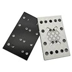 Abrasive Pad 130x80mm, 12 Holes Hook & Loop Backup Plate Replacement for Festool RTS 400 REQ