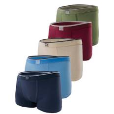 MOR Boxershorts och kalsonger för pojkar från 2 till 15 år (5-pack) – bomull barn underkläder set för pojkar – pojkar kalsonger, Mörkblå, 134-140