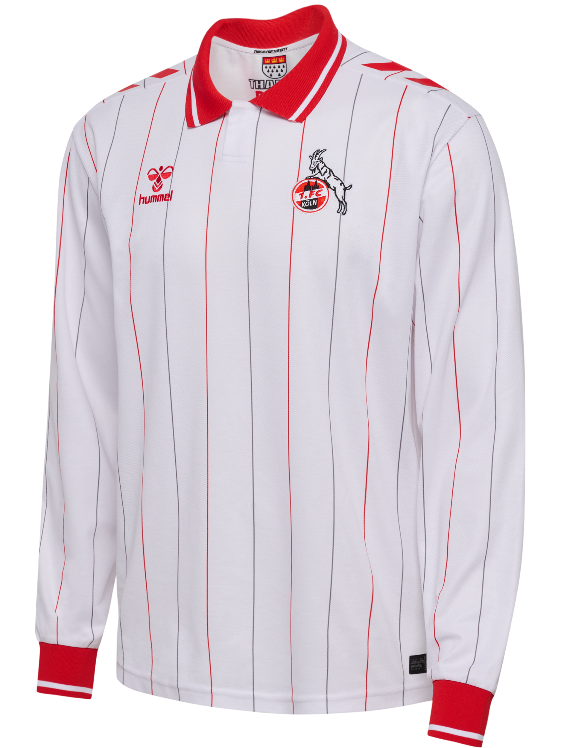 Hummel - 1fck 25/26 We:fc Jersey Fan L/s | White | Polo | Voksen | Str. 4XL - Hurtig levering 1-2 hverdage