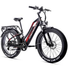 JOBOBIKE Robin ST Step-thru Electric Fatbike 26'' 250W 48V13AH Battery svart