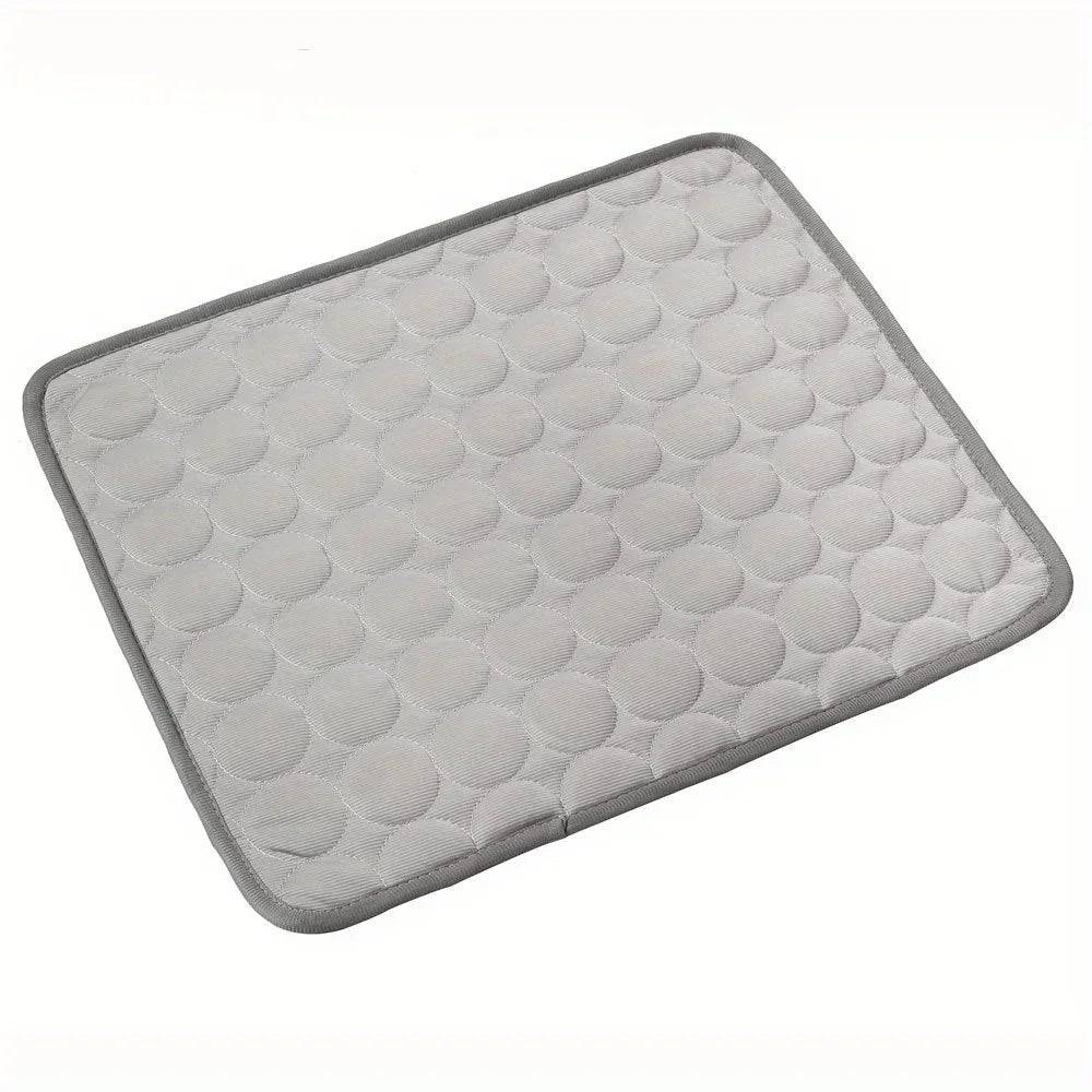 Pet Cooling Mat Summer Cat and Dog Sofa Mat Soft Ice Silk Cold Feeling Nest Mat Summer Dog Cooling Mat Pet Products Dog Beds - L-70X55cm / Light Grey (L-70X55cm)
