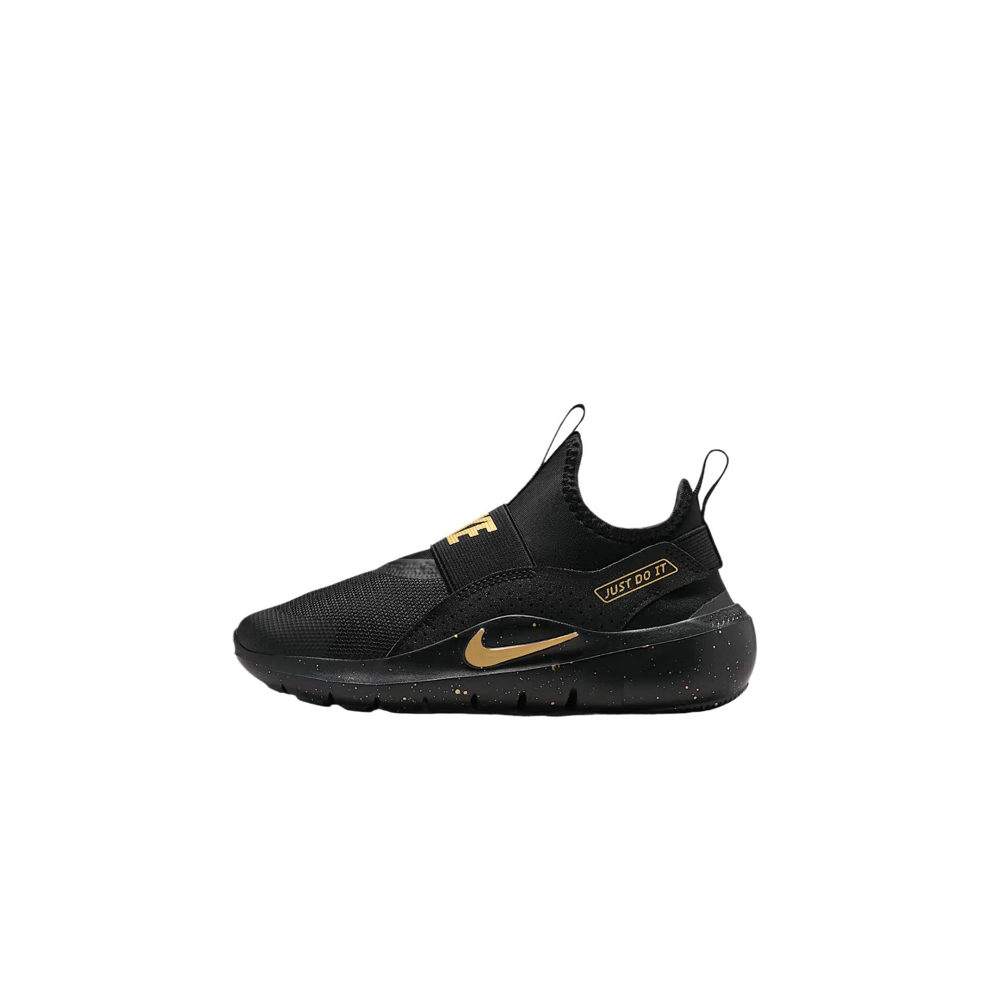 Nike Flex Runner 4 PS Svart Metallicguld Barn Sneakers IM6736-001 29.5
