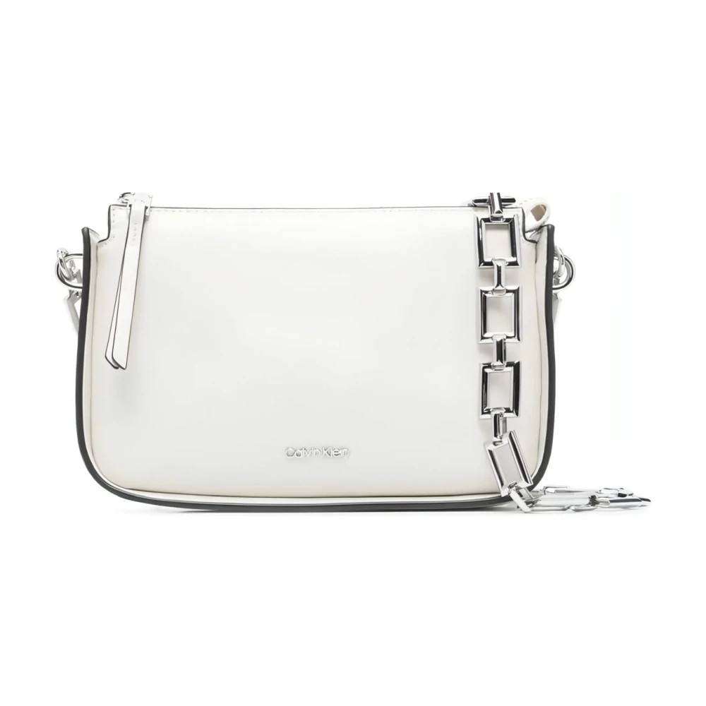 Calvin Klein Archival Chain Crossbody XS - Tasker - Dame - Beige - ONE SIZE - Uld