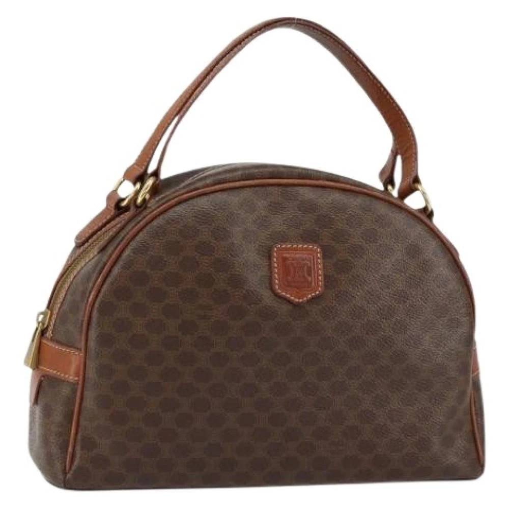 Celine Vintage Pre-owned Plastic Håndtaske - Vintage - Dame - Brun - ONE SIZE - Tyl