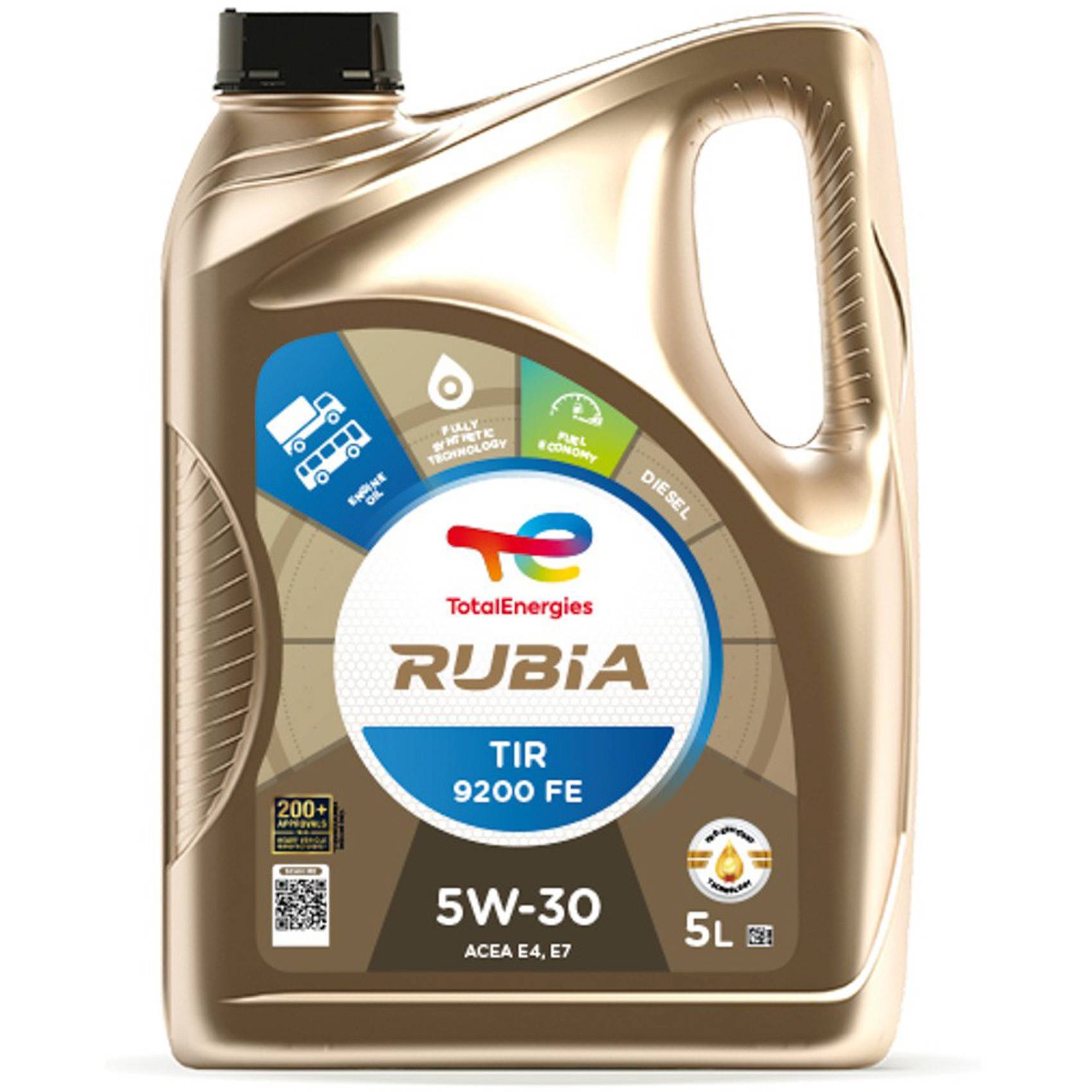TotalEnergies 213668 Motorolie TOTAL RUBIA TIR 9200 FE 5W-30 Inhalt: 5l