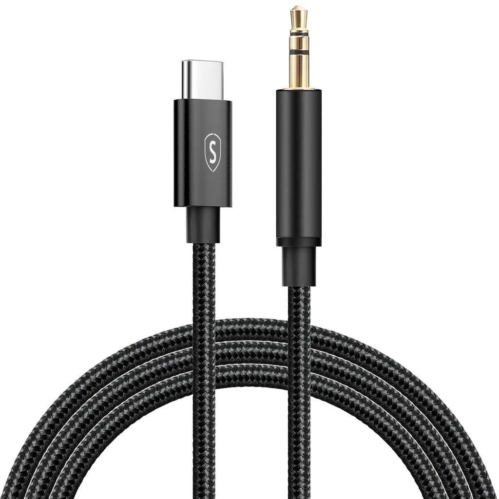 SiGN Ljudkabel USB-C till AUX 3.5mm 1m Svart