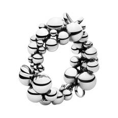 MOONLIGHT GRAPES Armbånd OXIDISED Sølv