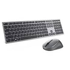 Dell KM7321W, trådlös, multimedia, tangentbord och mus-set, tysk (QWERTZ), svart
