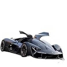 1:24 for Lamborghini Terzo Millennio Concept Sportbilsmodell Formgjuten metallleksaksbil Bilmodellsimulering Färdig modellbil(Black)