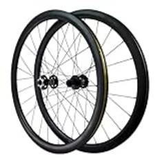 LPYDWZ 700C Kolfiberhjulsats For Landsvägscykel, 50 Mm Skivbroms 4 Cykelhjul Med Förseglade Lager For 7-12 Växlar Kassettdäck 700C X 23C - 38C 1720g(38MM)