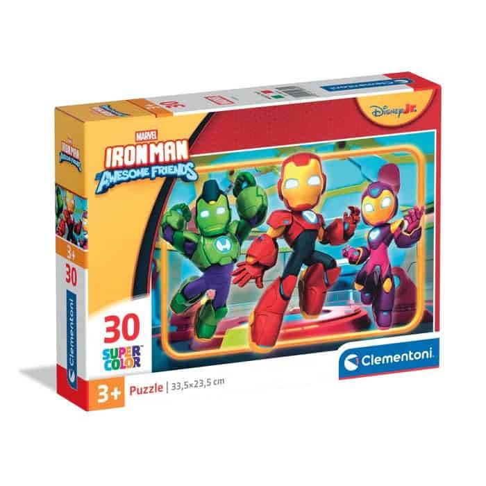 Avengers Trio Iron Man och hans superteam 30-bitars pussel Clementoni