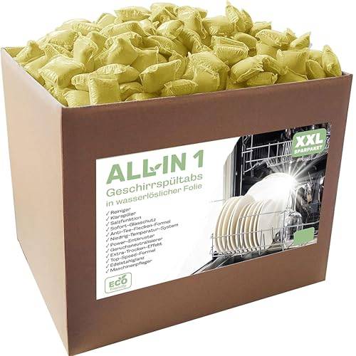 Cleanerist 10 kg diskmaskinstabletter i vattenlöslig folie All In One Tabs för diskmaskin, diskmaskinstabletter för alla diskmaskiner