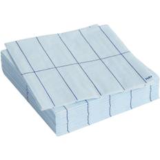 Hay Pattern Napkinsset of 20 Cocktail-light Blue and Blue Grid Light Blue And Blue Grid - Bolig hos Magasin