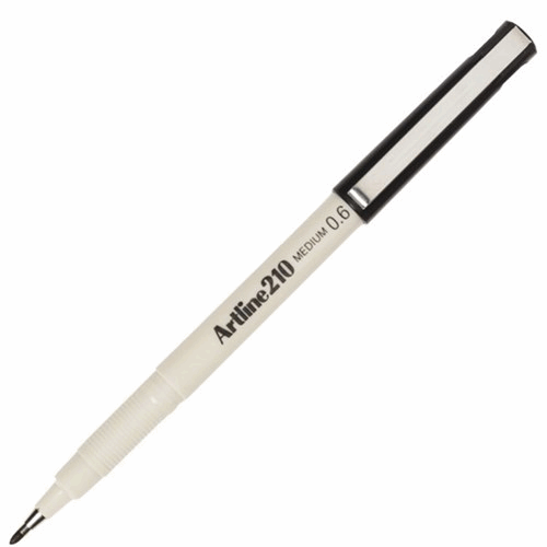 Artline 210 Fiberpenna 0,6MM, Svart