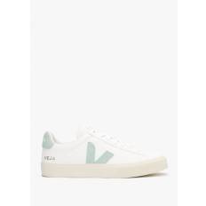 Womens Campo Chromefree Leather Trainers in Extra White Matcha