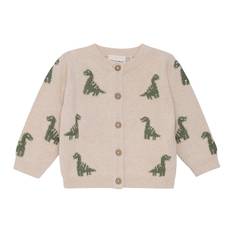 Minymo Cardigan - Stickad - Light Beige Melange - Minymo - 68 - Cardigan