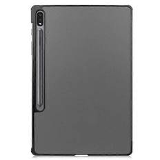 Samsung Galaxy Tab S7 Plus/FE/Lite Tri-fold etui PU læder/PC grå