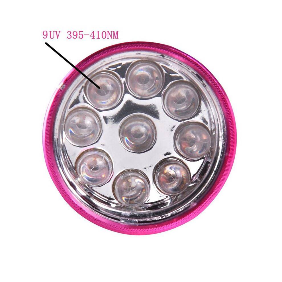 UV 9 LED Nail Lamp,Professional Dryer Curing Gel Polish Light Handheld Dryer Flashlight Professional Nail Art Tools,
