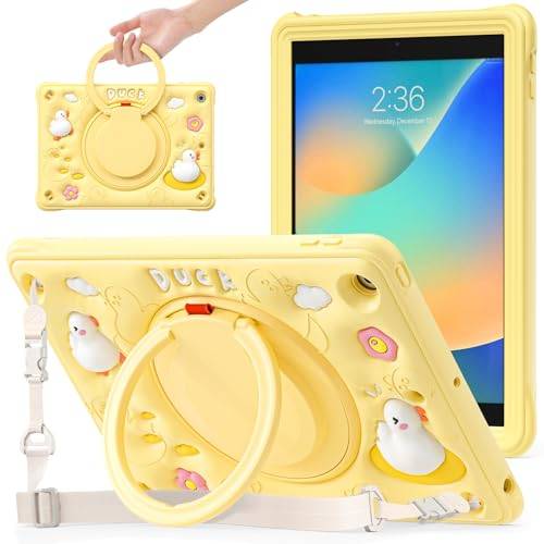 Gerutek Stötsäkert fodral för iPad 9/8/7 Generation 10,2 tum, gul