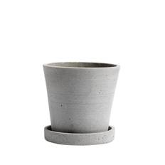 HAY Flowerpot with Saucer - Grey - Small