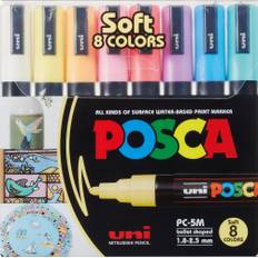 Posca Soft Colors sæt 8 stk PC-5M