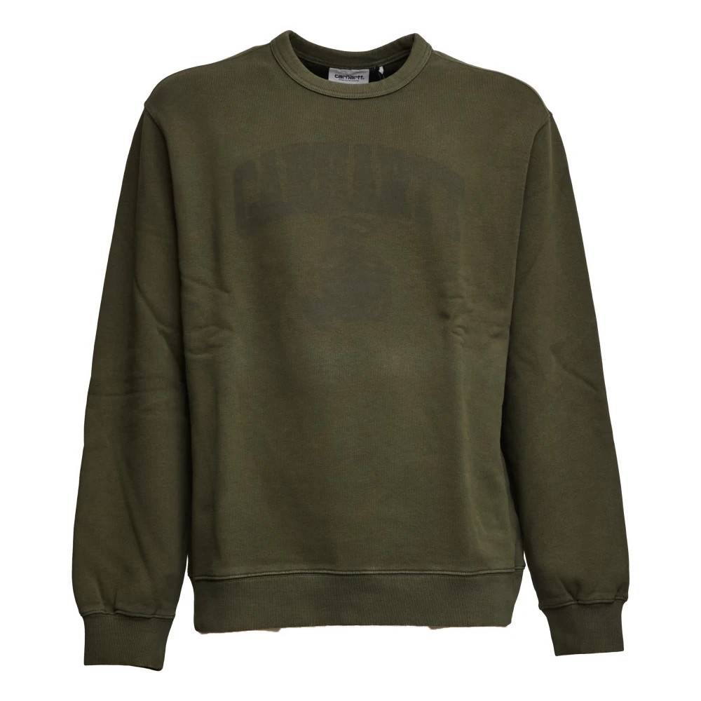 Carhartt Wip, Sweatshirts , Herre, Grøn, M, Bomuld, Crewneck Sweatshirt