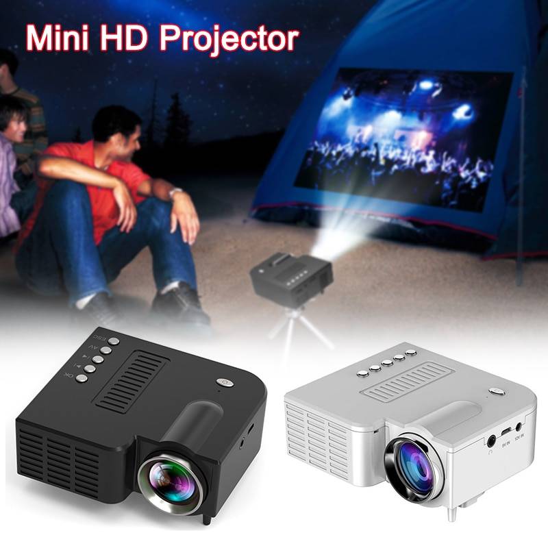 Mini bärbar led projektor 1080p hemmabio videoprojektorer usb för mobiltelefon as99 - Oss