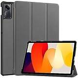 Vakarey fodral till surfplatta Xiaomi Redmi Pad SE 11 tum, med automatisk sov/vakna surfplattefodral för Tab Redmi Pad SE, grå