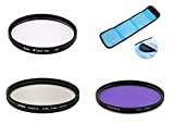 FZ12 77 mm 3-i-1-kamerapaket UV-filter CPL-filter FLD-filterpåse för Canon EOS 5D III, 5D IV, 6D III-kamera med Canon EF 24-105 mm lins