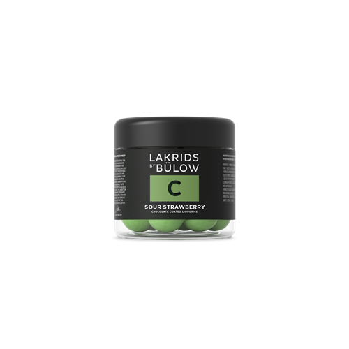 Lakrids by Bülow - SMALL C - SOUR STRAWBERRY - 115g.