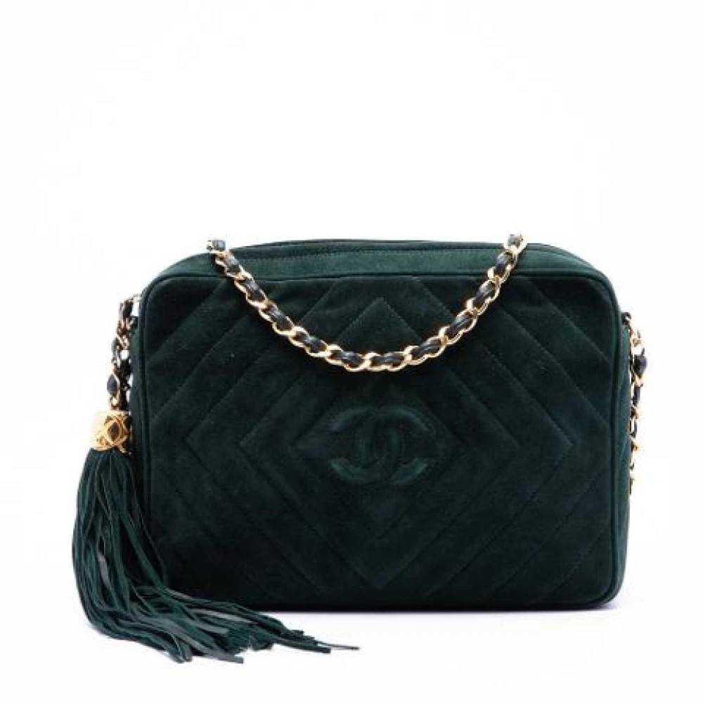 Chanel Vintage - Pre-owned Quilted Suede Crossbody Bag Vintage - Dam - ONE Size - Läder