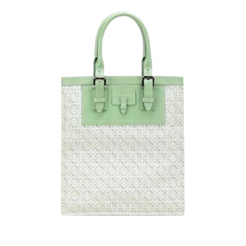 Loewe Pre-owned Pre-owned Canvas Tote Bag - Vintage - Dame - Beige - ONE SIZE - Læder