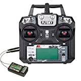 FLYSKY FS-i6X 6CH 2,4 GHz RC sändare styrenhet med FS-iA6B-mottagare uppgraderingskabel för RC drönare båtracing (Mode_2)