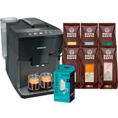 Siemens TP511R09 EQ500 Espressomaskine Inkl. Plejepakke & 8x400g Rigtig Kaffe Organic Brun Serie