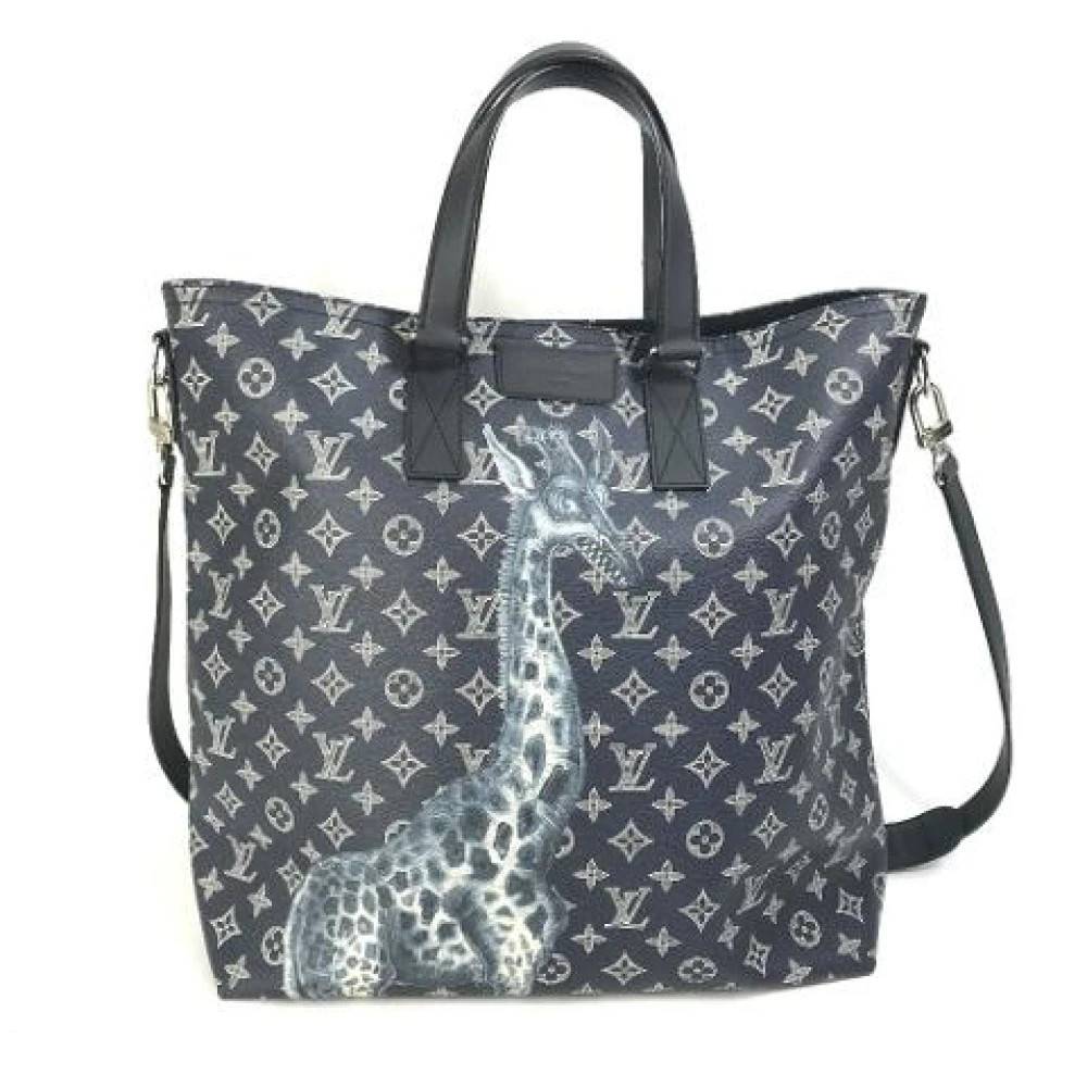 Louis Vuitton Vintage Pre-owned canvas tasker - Vintage - Herre - Blå - ONE SIZE - Uld