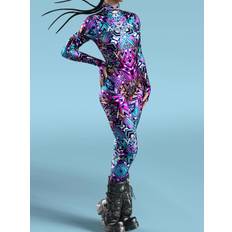Adult Zentai Suit Fish Scale Print Lycr Spandex Sexy Costumes