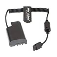 Alvin's Cables DMW-DCC12 GH5 Dummy batteri till Ronin S Gimbal nätadapter spiralkabel för DJI Panasonic DMC GH5 GH4 GH3