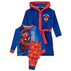 Marvel Pojkar Morgonrock Pyjamas Spiderman Blå 134