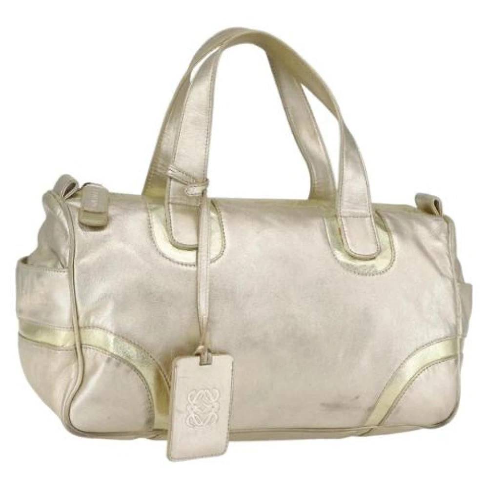 Loewe Pre-owned Pre-owned Læder Håndtaske - Vintage - Dame - Gul - ONE SIZE - Læder